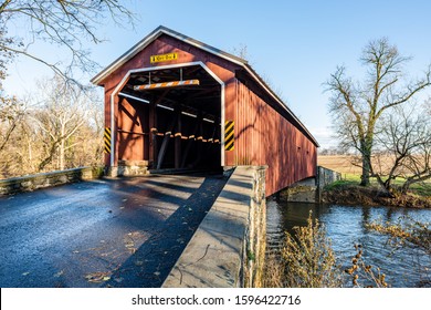 Hunsecker's Mill Covered Bridge Spanning Conestoga Creek