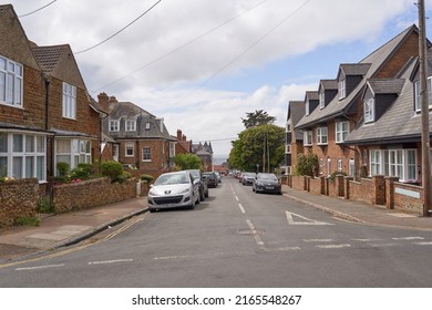 Hunstanton, Norfolk, UK 06 05 2022 Quiet Residential Road Example