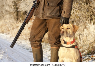 Hunter with dog