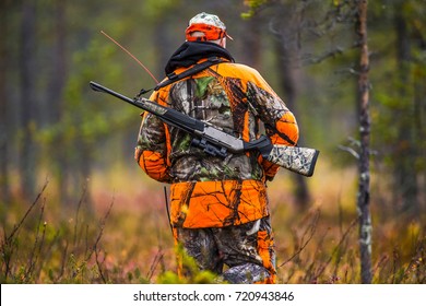 Hunter In The Fall Hunting Season