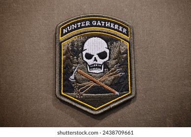 The Hunter Gatherer Flash morale patch is a velcro patch used for attaching to clothing and bags.
