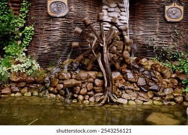 hunting bar, country bar, animal skins, deer antlers, taxidermy, hunting lodge, wood paneled walls, rustic interior, hunting decor, animal trophies, wildlife decor, deer antler decorations, bar interi - Powered by Shutterstock