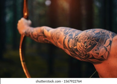 Bow And Arrow Tattoo Stock Photos Images Photography Shutterstock