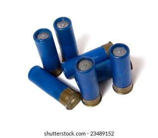 hunting  cartridge isolated on white - Shutterstock ID 23489152