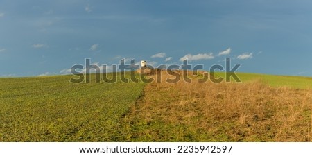 hunting high seat in middle of field