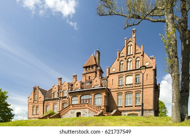 Hunting House Is A Typical Example Of Architecture For The Baltic Countries.  The Hunting House Was Primarily Used To Host Family In Summer And Autumn
