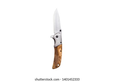 Hunting knife isolated on white
