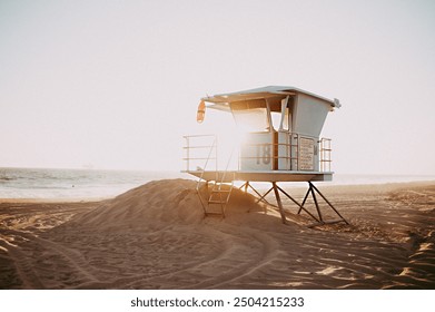 Huntington Beach, CA  lifeguard tower 18 - Powered by Shutterstock