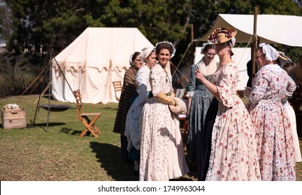 Huntington Beach, California/ United States Of America - February 15, 2020. Representation Of Women From American Revolutionary War April 19, 1775 – September 3, 1783.