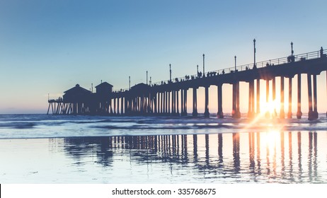 Huntington Beach Pier Faded