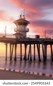 Huntington Beach Pier in the morning