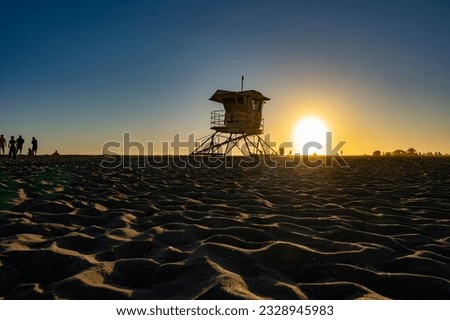 Huntington Beach Sunset Pictures Shilhouette