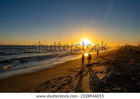 Huntington Beach Sunset Pictures Shilhouette