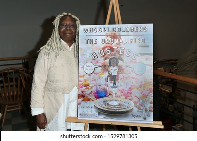 HUNTINGTON-OCT 11: Whoopi Goldberg signs copies of her book "The Unqualified Hostess: I do it my way so you can too!" at Book Revue on October 11, 2019 in Huntington, New York.