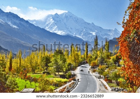 Hunza Valley, HUNZA PAKISTAN, BEST PLACE NORTHERN AREAS IN PAKISTAN, RAKAPOSHI, NAGAR, 