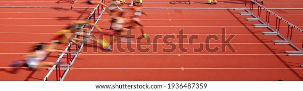 Hurdle Panorama Track\
and Field Running