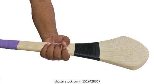 Hurley Stick Bats Isolated On White Background. This Has Clipping Path.