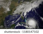 Hurricane approaches. Tornado. The elements of this image furnished by NASA.