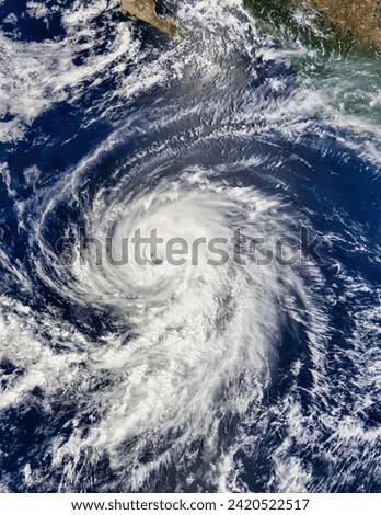 Hurricane Elida off Mexico. Hurricane Elida off Mexico. Elements of this image furnished by NASA.