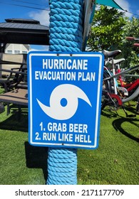 Hurricane Evacuation Plan On A Post