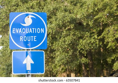 Hurricane Evacuation Route In The Southern United States.