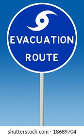 Hurricane Evacuation Sign