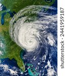 Hurricane Isabel over the US East Coast. . Elements of this image furnished by NASA.