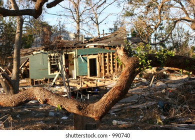 Hurricane Katrina Damage To Home.