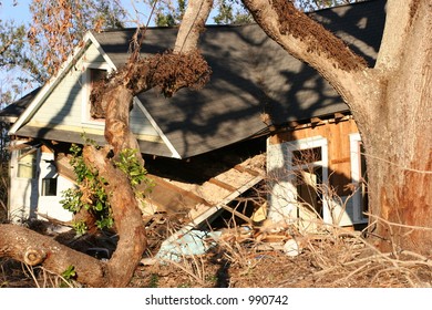 Hurricane Katrina Damage To Home.