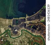 Hurricane Katrina Floods the Southeastern United States. Over the course of just two days, visible progress was being made in pumping floodwater Elements of this image furnished by NASA.