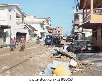 Hurricane MARIA On The Island Of Dominica Hurricane Force 5 Hit The Whole Island, 95% Of Homes Are Destroyed.the Water And Electrical Supply System Is DemolishedThe Population Is Terrified 09/18/2017.