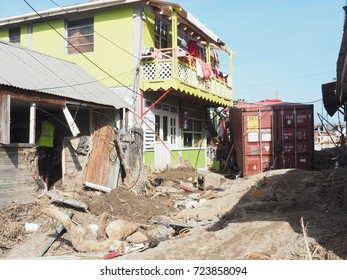 Hurricane MARIA On The Island Of Dominica Hurricane Force 5 Hit The Whole Island, 95% Of Homes Are Destroyed.the Water And Electrical Supply System Is DemolishedThe Population Is Terrified 09/18/2017.