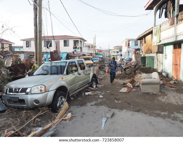 Hurricane MARIA on the island of Dominica\
Hurricane force 5 hit the whole island, 95% of homes are\
destroyed.the water and electrical supply system is demolishedThe\
population is terrified\
09/18/2017.