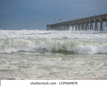 Hurricane Michael Storm Surge Pensacola Beach, Florida 10/09/2018