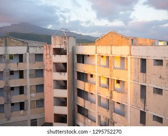 Hurricane Season: Destruction Of Abandoned Buildings Near The Coast; Weather, Safety First, Rebuilding The Community Ideas