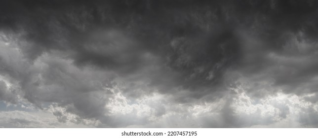 Hurricane Season Sign On Cloudy Background