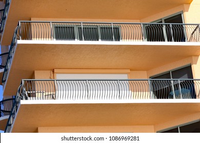 Hurricane Shutters Come In All Styles, And Are Made To Protect Windows And Doors From Storm Damage.  Some Are Electric Roll Down, Others Are Accordian, And Both Types Do The Job.