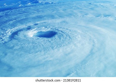 Hurricane from space. Elements of this image furnished by NASA. High quality photo