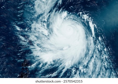 Hurricane, storm from space. Elements of this image furnished by NASA. High quality photo