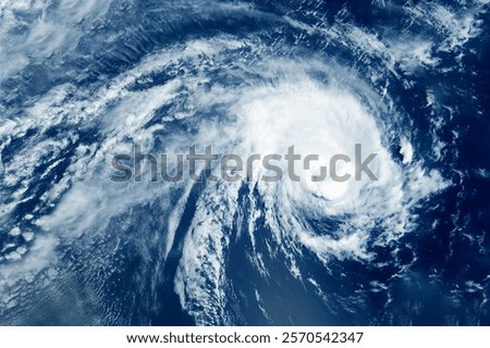 Hurricane, storm from space. Elements of this image furnished by NASA. High quality photo