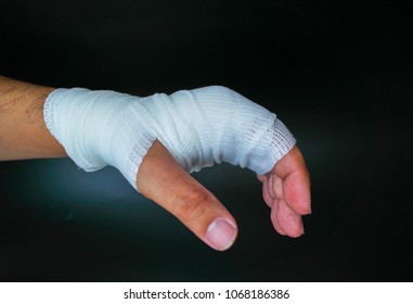 hand in bandage