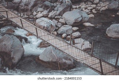 Husani Bridge Hunza Valley  Pakistan 