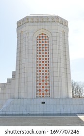 Huseyn Javid Mausoleum Monument Nakhchivan, Azerbaijan Ancient Memorial Architechture.