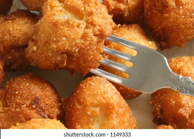 Hush Puppies With Fork