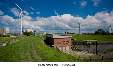 Husum City In Northern Germany