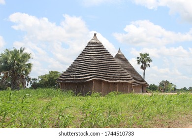 A Hut In The Village In South Sudan