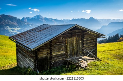 Hut At The Zillertal Mountains