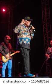 Hutchinson Kansas, USA, September 15, 2018
Mike Love Leads The Beach Boys In Tonight's Concert On The Stage Of The Nex-Tech Wireless Arena At The Kansas State Fair.