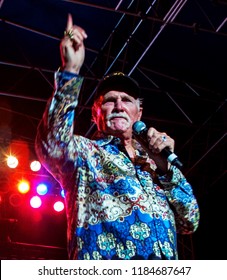 Hutchinson Kansas, USA, September 15, 2018
Mike Love Leads The Beach Boys In Tonight's Concert On The Stage Of The Nex-Tech Wireless Arena At The Kansas State Fair.