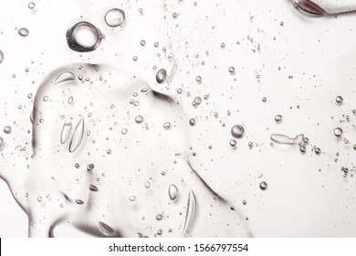 Hyaluronic acid gel. Textured background with oxygen bubbles - Shutterstock ID 1566797554